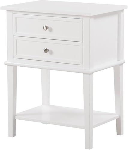 Miniatura 13 de Glory Furniture Mesita de noche Newton con 2 cajones en capuchino Capuccino,Beige,Negro -,Gris,Roble,Rosado,Blanco,plateado, (Silver Champagne)