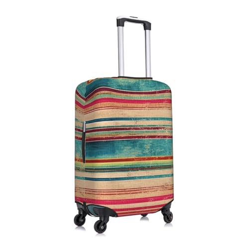 Watercolor Mexican Serape Luggage Cover For Travel Suitcase Protector Fits 18-32 Inch Case Large2