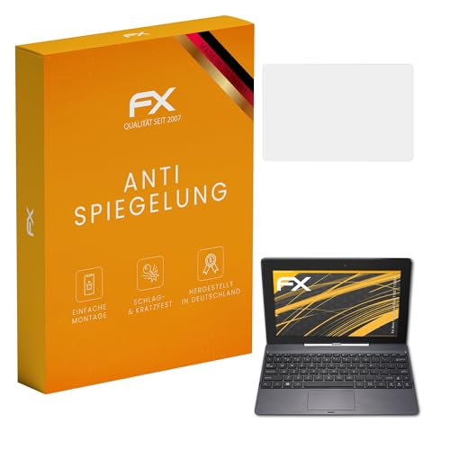 atFoliX Película Protectora compatible con Asus Transformer Book T100 / T100TA Lámina Protectora de Pantalla, antirreflejos y amortiguadores FX Protector Película (2X)