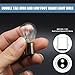 Flygun 10 PCS Car 1157 P21/5W S25 BAY15D Light Bulb, Double Tail High and Low Brake Light Bulb Turn Signal Light Bulb LongerLife Replacement, Universal Halogen Brake Tail Light Parking Light (White)
