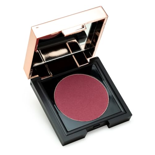 Kandi Koated Chic to Chic [Bashful] Warm Plum Blush in Rose Gold Compact, Intense Color Blush by Kandi Burruss | Paraben-Free, Cruelty-Free | Beauty & Makeup