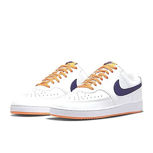 Image of Nike Court Vision LO NBA-White /Electro Purple-Light CURRY-DM1187-103-8UK