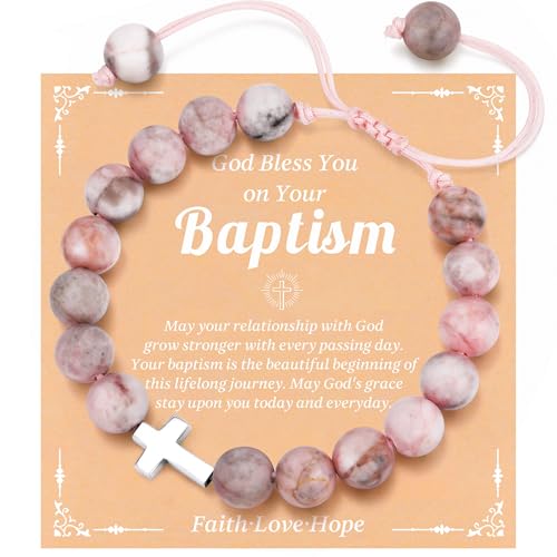 925 Sterling Silver Cross Bracelet for Girls, Christian Gifts for - Main Image