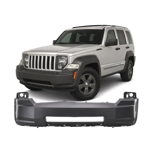 Image of FitParts Compatible with Jeep Liberty 2008-2012 Front Lower Bumper Cover | Primed, With Lower Moulding Holes, Ready to Paint, OEM 68036212AC, CH1000968