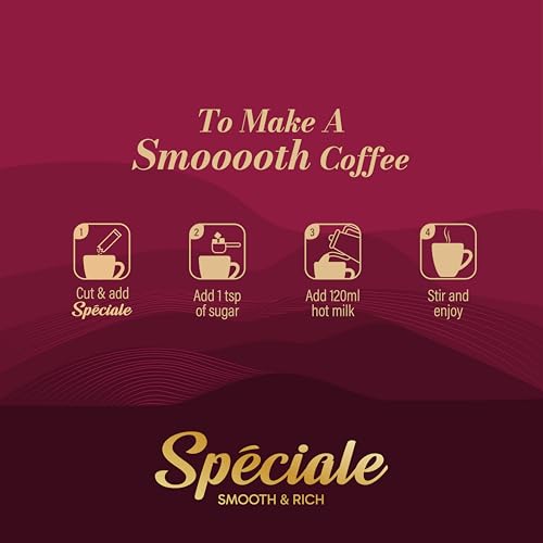 Image of Continental Speciale Assorted Coffee Sachets - 192gm | Pack of 96 | Flavour Instant Coffee Powder | 2g Each - Hazelnut, Vanilla, Mocha, Caramel | Makes 96 Cups | Enjoy Hot or Cold