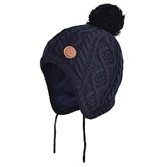 New Navy With Wool Pompom