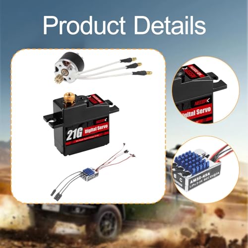 Moteur Brushless et ESC pour MN82 RC à l'échelle 1/12 - 2