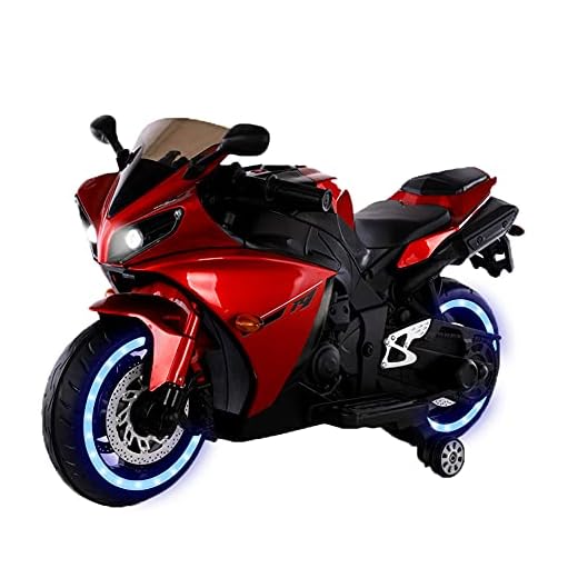 12v Motorcycle for Kids,Children Battery Motorcycle Rechargeable 2 Wheels Motorbike Ride on Kids Electric Motorcycle with Lighting Wheels/Hand Racing Foot Brake