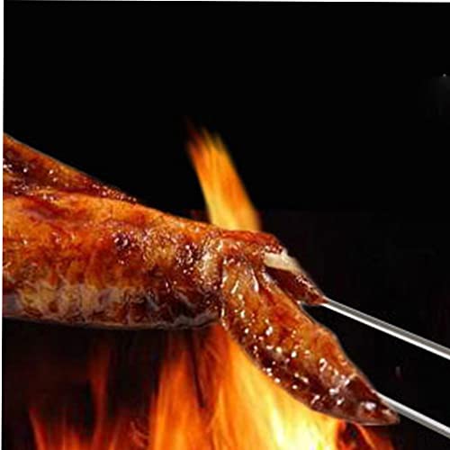 yeacher 10 peças de espeto de churrasco com saco de armazenamento Grelhando varas de assar garfos es