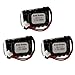 3X 160mAh 7.2V Battery fits Model DC-16 Wire Leads Free Used fits Dog Fences Bark Training Obedience Pet Training Teaching Control