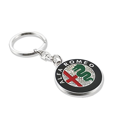 ARKOSKNIGHT Creative Car Logo Keychain for Car 3D Chrome Metal