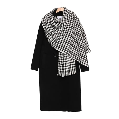 Houndstooth Scarf for Women, Soft Warm Shawl Wrap, Ideal for Winter, Travel & Everyday Wear2