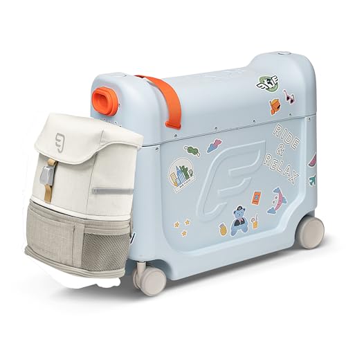 Stokke ストッケ スーツケース 子供用 【本体+バッグ セット】 ジェットキッズ キッズ キャリーケース 乗れる 座れる 旅行 アクア