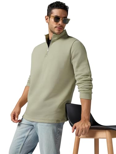 Image of XYXX IntelliSmooth Pulse Relaxed Fit Half-Zip Sweatshirt For Men