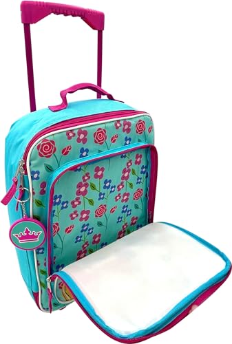 Fast Forward Kid's License 16" Soft Side Wheeled Pilot Case- Rolling Luggage (Princess-2)4