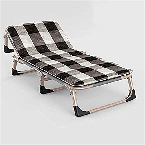 Silla plegable ajustable – Cama reclinable para exteriores, cómoda tumbona de patio para relajación de jardín y patio trasero (color: A) - Muebles ideales para exteriores