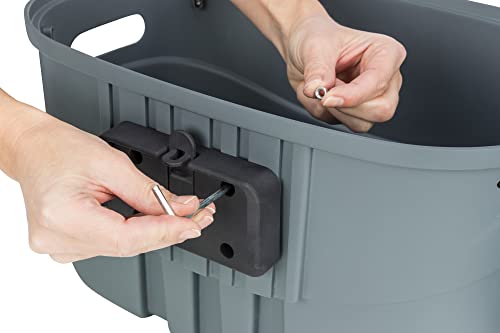 TRIXIE Hundekorb für das Fahrrad vorne bis 5 kg 42 × 39 × 30 cm – Hundefahrradkorb für Lenker 22–32 mm, aus Kunststoff und Gitter mit Schnellfixierung - 13096