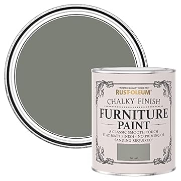 Rust-Oleum Light Green Upcycled Furniture Paint in Chalky Finish - Tea Leaf 750ml