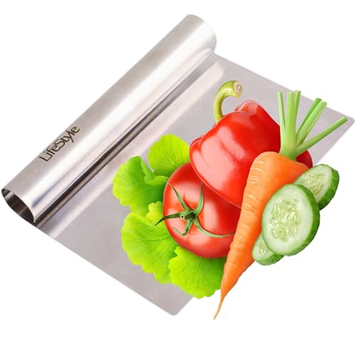 Cortador Y Recogedor De Verduras, Accesorios De Cocina Profesional, Acero Inoxidable, Pala Peladora Y Picadora Manual Recoge Patatas, Calabacín, Cebolla, Comida. Lavado Fácil. Utensilios De Cocina