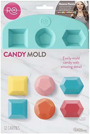 Wilton Silicone Gem Shapes Candy Mold, 12-Cavity