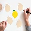 20pcs Lemon Shaped Wood Cutouts DIY Craft Cute Lemon Unfinished Wood Tags Ornaments for Wedding Birthday Lemon Theme Party Decoration #2