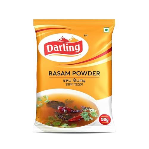 Image of Darling Rasam Powder, 500G (Pack of 10, Each 50G)(No Added Preservatives | Fresh & Natural | Traditional South Indian Rasam Powder)