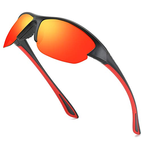 Sports Polarized Sunglasses For Cycling Baseball Driving Fishing Ultralight Frame 100% UV Protection