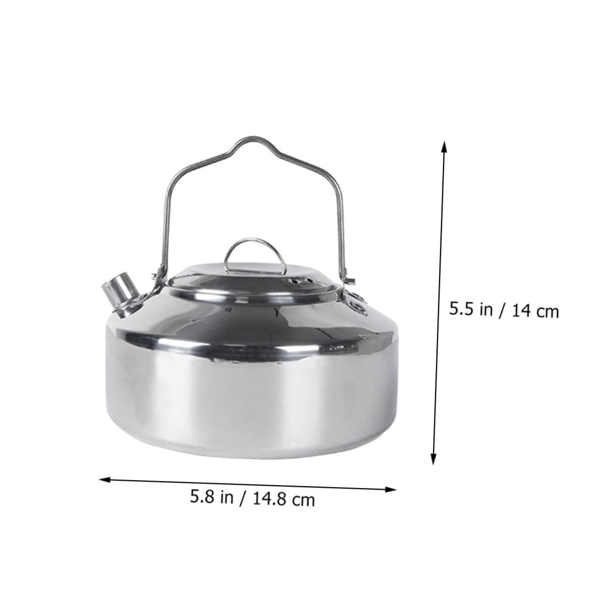 OUNONA Professional Stovetop Kettle for Camping Portable Water Pot Nozzle Quick Boil for Outdoor Use