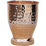 ANCIENT IMPEX Hammered Pure Copper Tumbler | 550 ml (13.52 US Fl Oz) | Unlined, Uncoated & Lacquer-Free Copper Glass for Ayurvedic Health, Digestion & Immunity – Modern Hammered Design