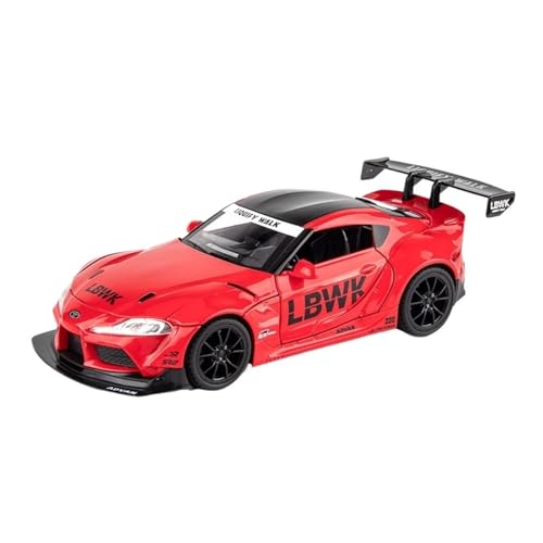 Voiture miniature Supra King Bull 1:22 rouge, l'ornement parfait pour décorer votre bureau