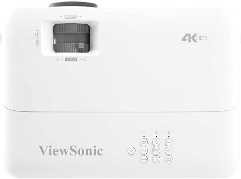 Viewsonic PX701-4K UHD Home Theater DLP Teleporter (4K, 3,200 ANSI Lumen, 2x HDMI, 10 Watt Speaker, 1.1x Optical Zoom, HDR) White