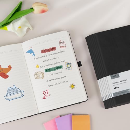 Cuadernos A5 para evitar que la tinta traspase con hojas gruesas rayadas 6