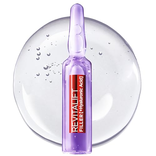 L'Oréal Paris Revitalift Filler Ampollas Rellenadoras, Para 7 Días, Con Ácido Hialurónico Puro, 7 Unidades, 1,3 ml