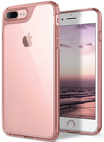 Caseology Waterfall for Apple iPhone 8 Plus Case (2017) / for iPhone 7 Plus Case (2016) - Minimal & Transparent - Rose Gold
