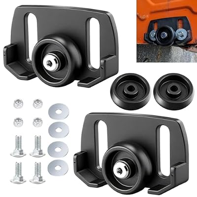 2-Pack 490-241-0038 Snow Blower Rolling Skid Shoes Compatible with MTD Two Stage Snow Blower, Fits Machines with 2-3/4" and 3" Bolt Centers. Includes 4 Washers & Sets of 4 Bolts and Nuts