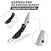 Keychain Knife - Surgical Stainless Steel Half-Serrated 1 7/8