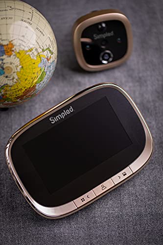 Simpled Digital Door Viewer 4.3 Inch Lcd Screen - 170 Degree Smart Video Camera Doorbell Peephole - Lithium Battery, Night Vision, Motion Detection With Chime #TOP1