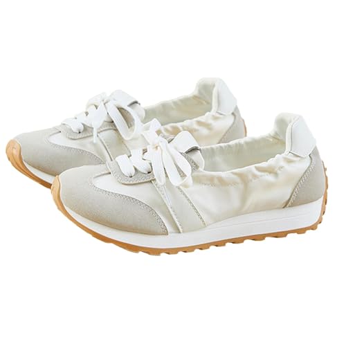Ballet Sneakers for Women Slip On Comfortable Shoes Lightweight Casual Ballerina Shoes Elegant Dressy Flats Vintage Comfortable Shoe Running Walking Sneakers Breathable 2025 Fashion