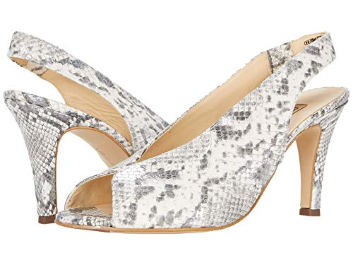 Paul Green Avanti Heel Silver Pebble Snake at 6 (US Women's 8.5) M