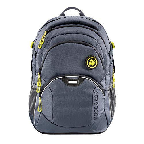 Preisvergleich Produktbild coocazoo Schulrucksack JobJobber Shadowman schwarz, ergonomischer Tornister, höhenverstellbar mit Brustgurt und Hüftgurt für Jungen 5. Klasse, 30 Liter