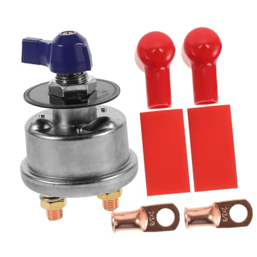 HAPINARY Boat Battery Disconnect Switch Rv Battery Kill Switch for Efficient Power Management Metal