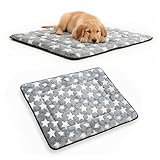 Generico Cuccia Cane Interno Due Facce Cotone e Bambù 75×55 cm – Tappeto per Cani Estivo e...