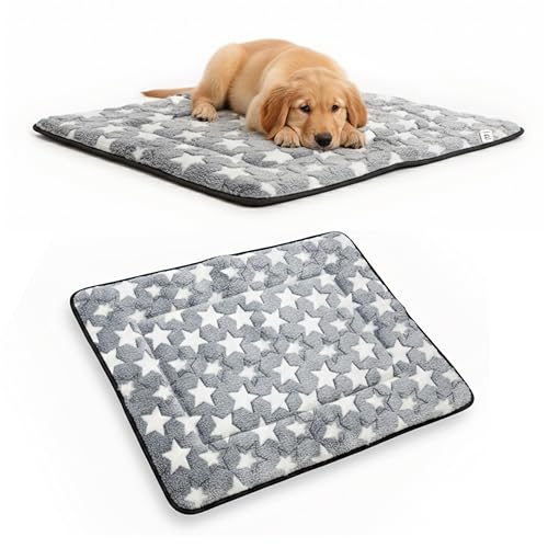 Generico Cuccia Cane Interno Due Facce Cotone e Bambù 75×55 cm – Tappeto per Cani Estivo e Invernale Lavabile e Antiscivolo