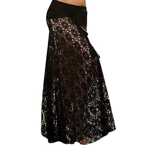 JFAN Frauen Badeanzug Vertuschen Summer Beach Wickelrock Langes Kleid