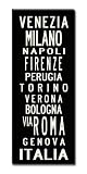 Uptown Artworks Subway Sign Wall Art-Rome- Gallery-Wrapped Canvas-24x60