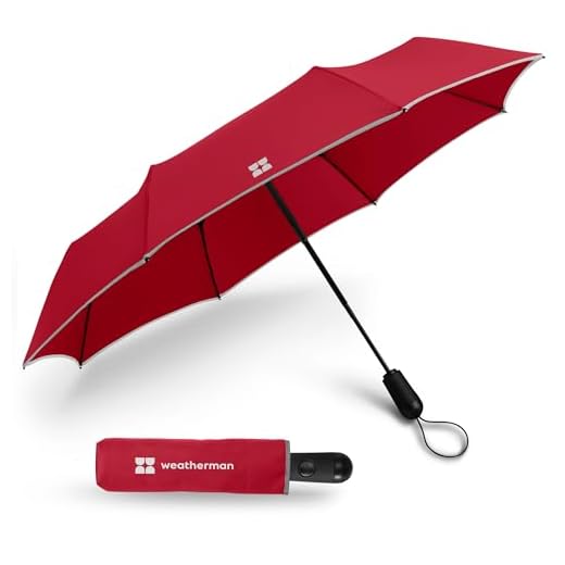 Best mini reversible umbrella Compact Mini Travel Umbrella - Red