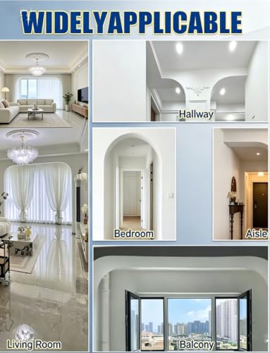 Soportes de arco anti-deformación para molduras curvas fáciles de montar en casa 7