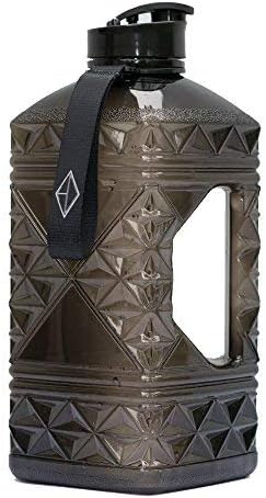 Hydro Diamond Water Bottle BPA Free Premium Square Large 2.2 Liter Fast Flow Flip Top Leak Proof Big Water Jug Container FDA Certified Food Safe Plastic Perfect for Gym Camping and Sport 2L