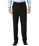 Perry Ellis Men's Travel Luxe Classic Fit Small Subtle Plaid Print Pant