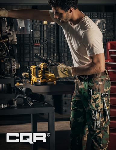 Image of CQR Men's Quick Dry Work Pants, Water Resistant Outdoor Tactical Pants, Lightweight Stretch Cargo Hiking Pants